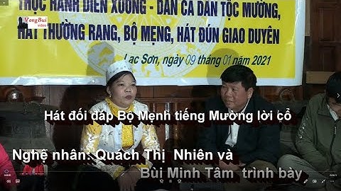 Hát đối đáp  Rằng thường tiếng Mường lời cổ