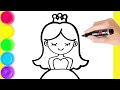 How to draw a princess cat girl and shoes  drawing tutorial art