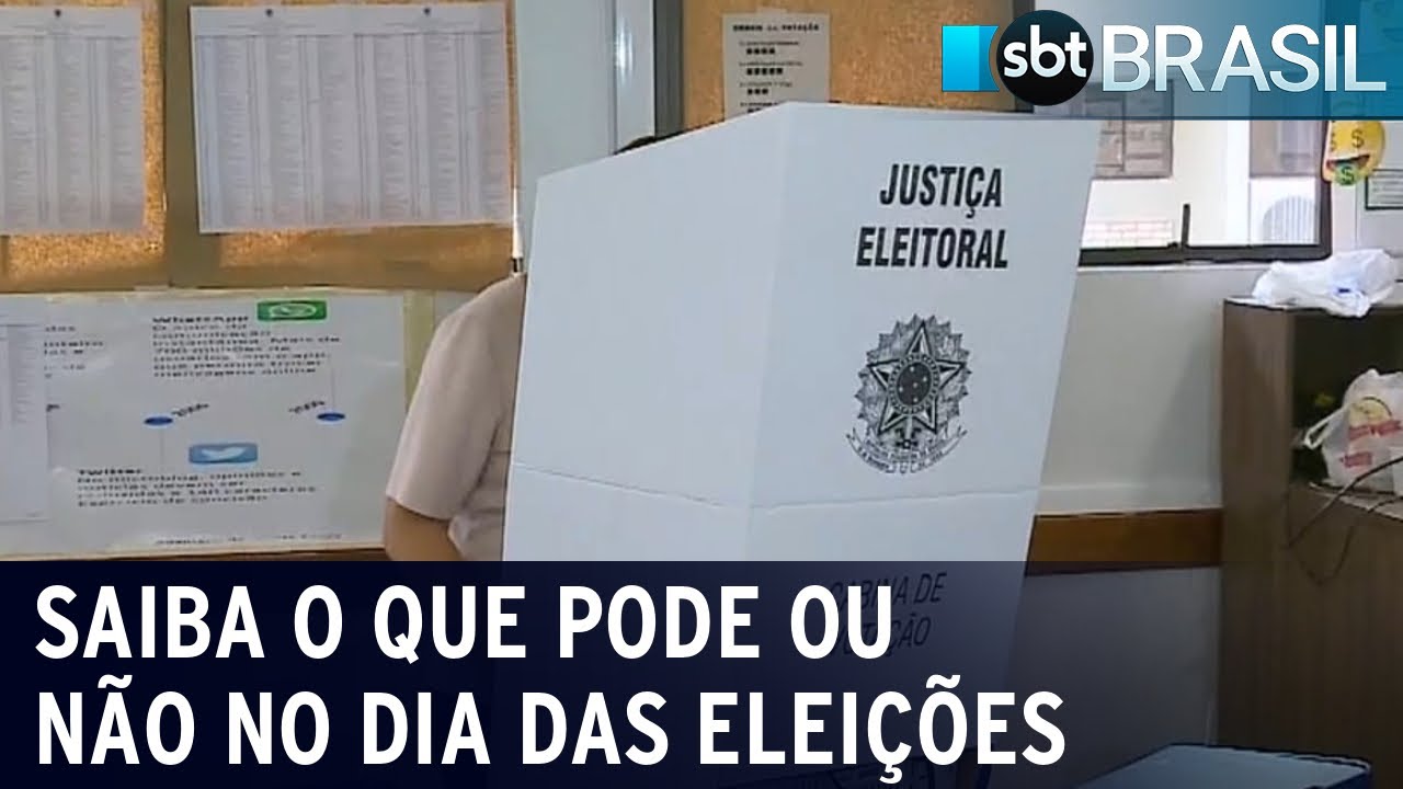 Saiba o que pode e o que não pode no dia da eleição | SBT Brasil (30/09 ...