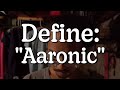 define aaronic