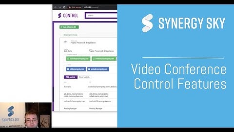 Synergy SKY Management Suite | Video Conference Control Features