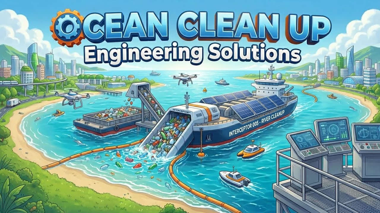 Ocean Clean Up! 🌊 Engineering Solutions to Remove Ocean Plastics! - YouTube
