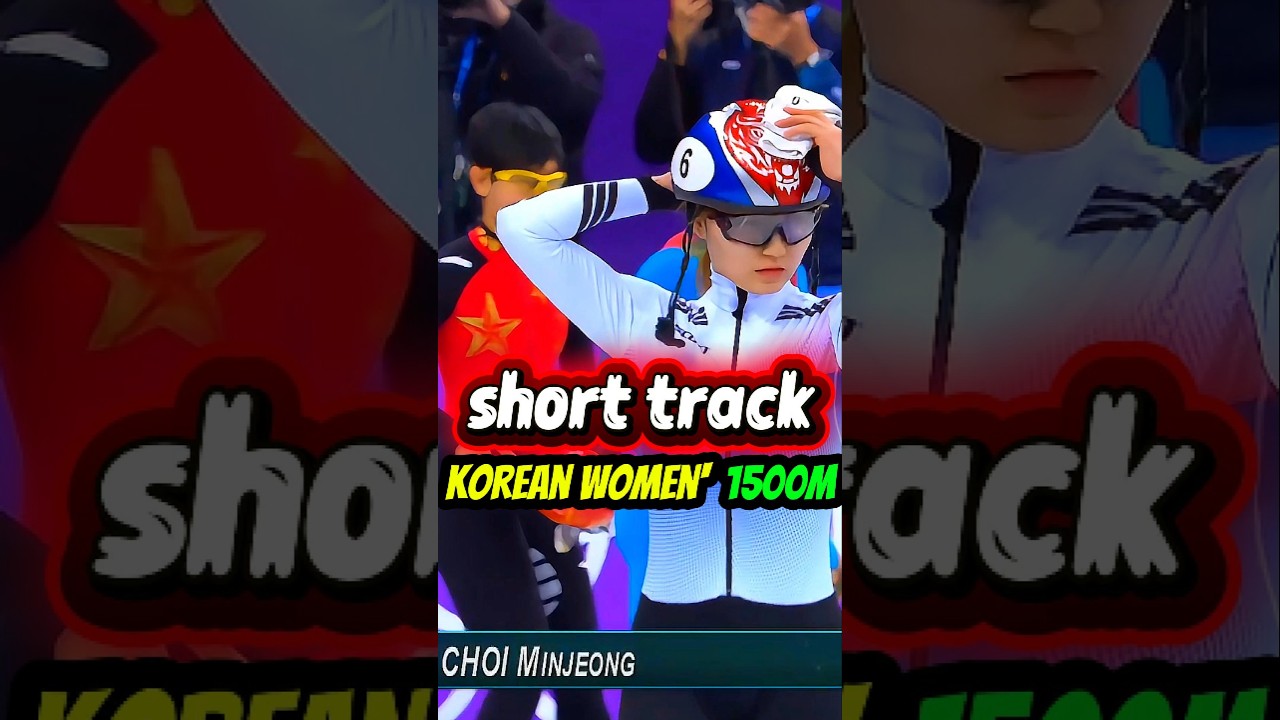 Korean Women’s Short Track, 1500m Final.