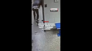 Surveillance video shows chaos inside ICE detention facility as shots ring out