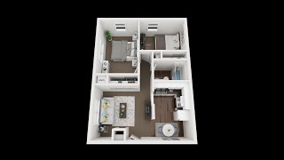 Pinecrest 408 4 Remodeled 2bd 1 bath apt