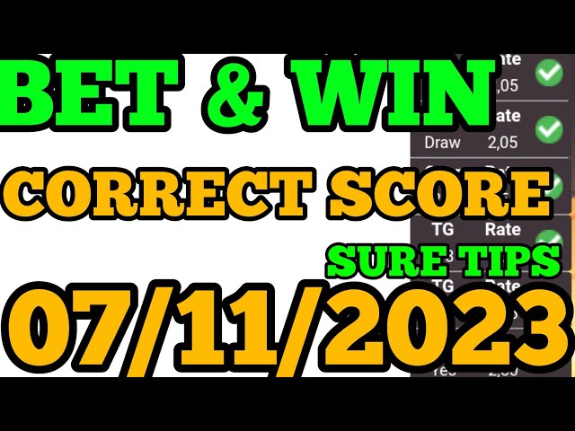 TODAY CORRECT SCORE PREDICTIONS 07/11/2023/FOOTBALL PREDICTIONS  TODAY/SOCCER BETTING TIPS/SURE TIPS. 