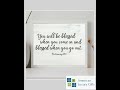 You Will Be Blessed When You Come In & Out-Bible Verse Wall Art -14 x 11" Farmhouse Scripture Pos...