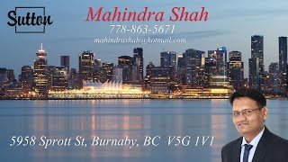 5958 Sprott St, Burnaby, Bc V5G 1V1 By Mahindra Shah