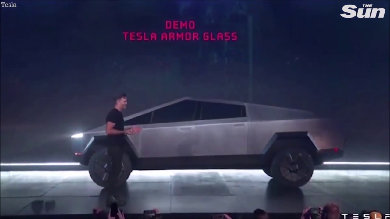 Demo Tesla armor glass fail