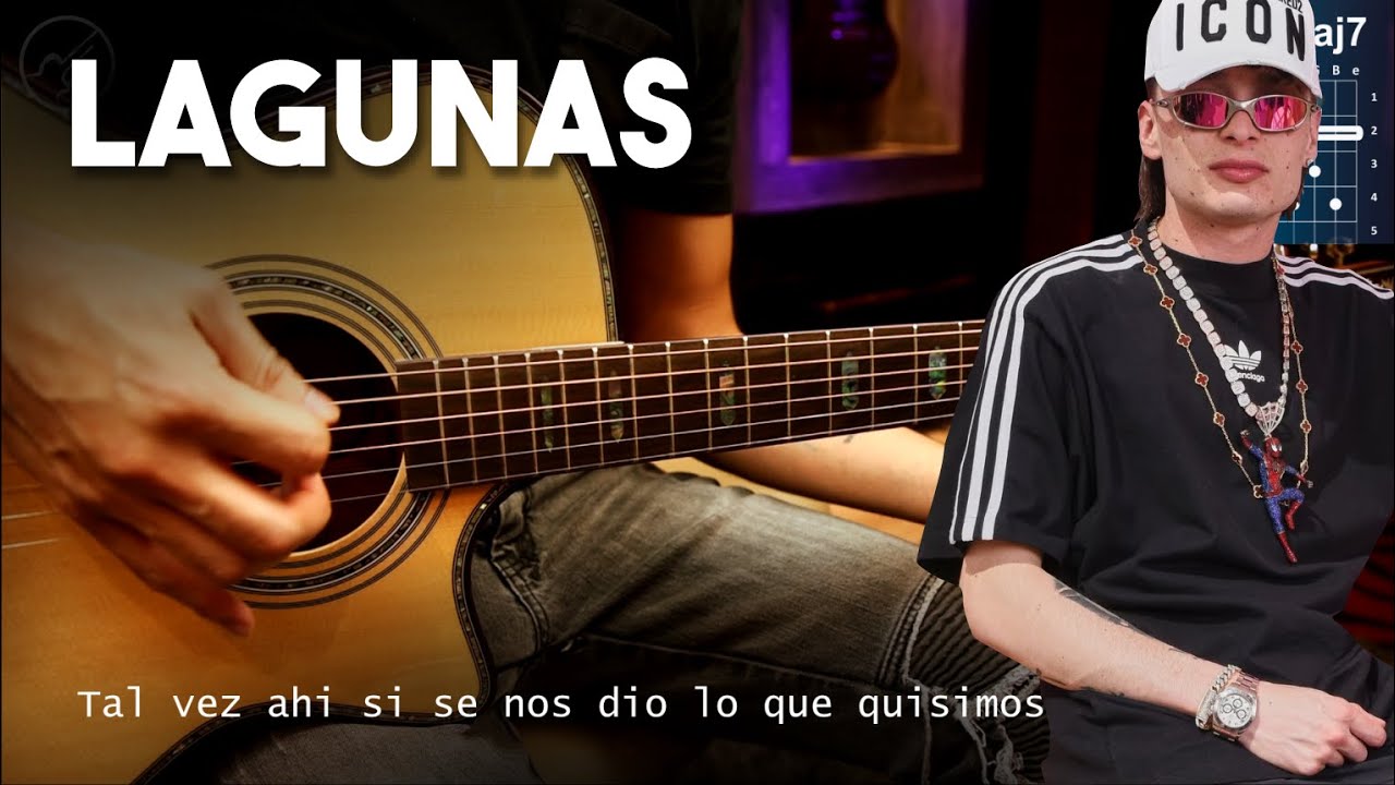 LAGUNAS - Peso Pluma, Jasiel Nuñez GUITARRA Cover REQUINTO + ACORDES Christianvib