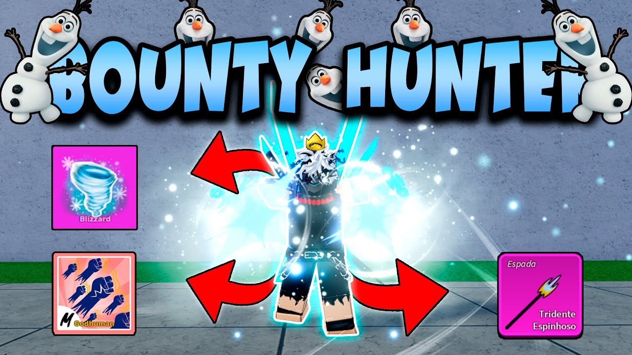 VIREI BOUNTY HUNTER DE BLIZZARD NO BLOX FRUITS!! (ep 24)