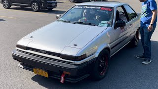 1987 Toyota Corolla Sport SR5. Burnouts, Insanely Loud Turbo Sound, and Loud Exhaust.