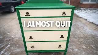 I Almost Gave Up on This FREE Dresser Makeover… But Look What Happened 