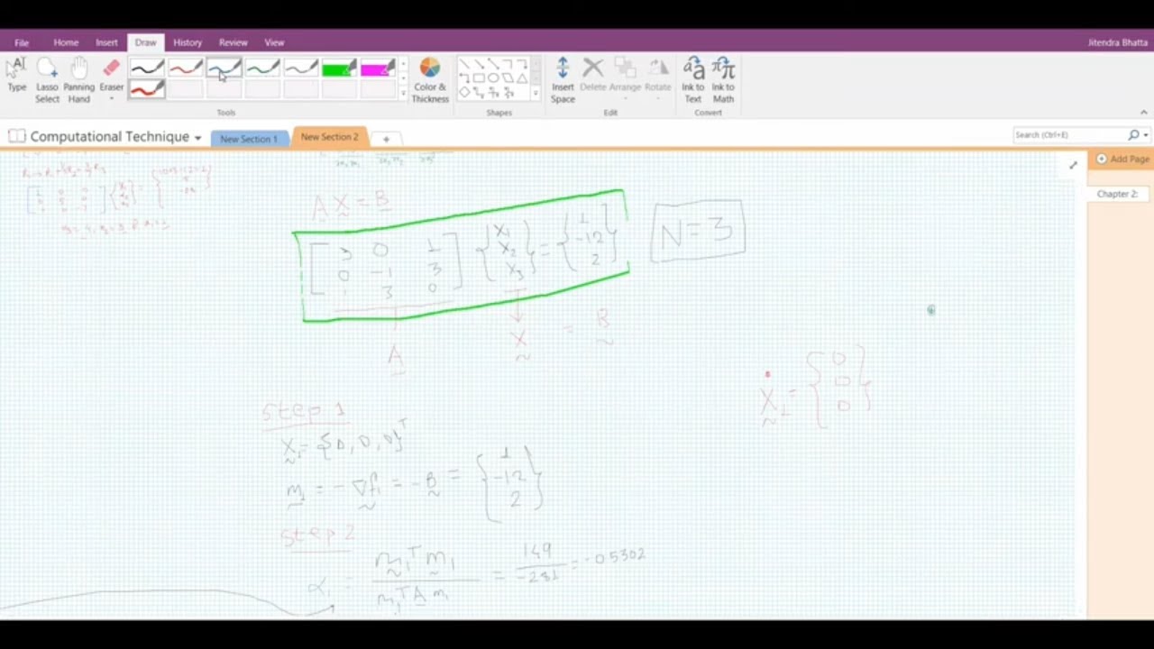 Chapter 2: Solutions of Linear Problems, Conjugate Gradient - YouTube
