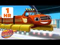 1 HOUR of Blaze's TRAIN Transformations! 🚂 🧲 Magnet Train & More | Blaze and the Monster Machines