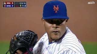 MIA@NYM: Familia gets Brignac to fly out for the save