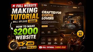 How I Made a $2000 Website in 2 Minutes Using FREE AI 🤯 #ai #free