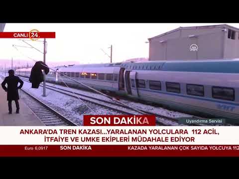Ankara Valiliği: Yüksek hızlı tren ile banliyö treni çarpıştı