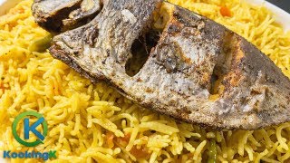 Fish Pulao Recipe - How To Make Fish Pulav - Fish Rice Recipe by KooKingK