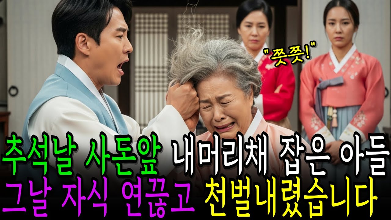 추석 명절날 사돈앞에서 내머리채잡고 