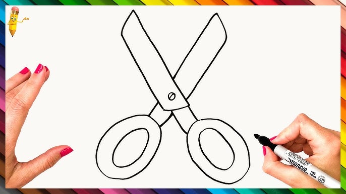 Kids Safety Scissors  Coloring 