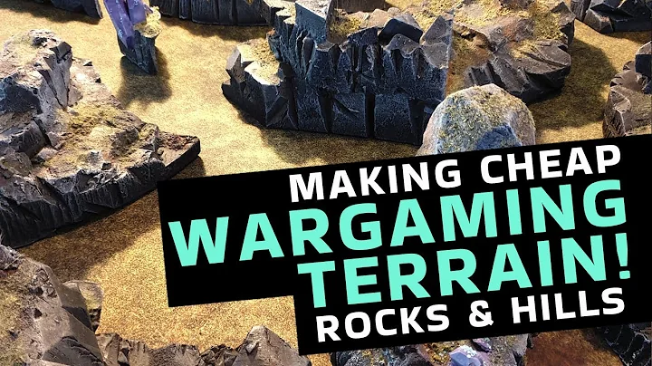 Make CHEAP Wargaming terrain - ROCKY OUTCROPS & HILLS