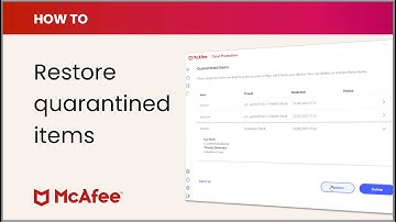 How to restore files from quarantine