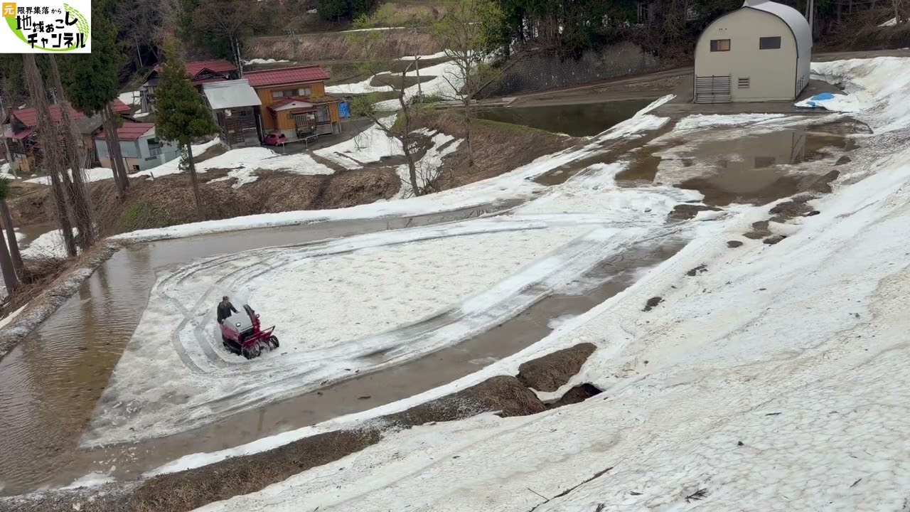 苗代の除雪が完了しました