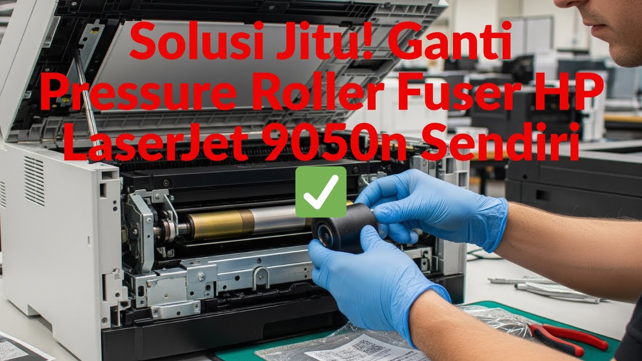 Solusi Jitu! Ganti Pressure Roller Fuser HP LaserJet 9050n Sendiri ✅  -  p1