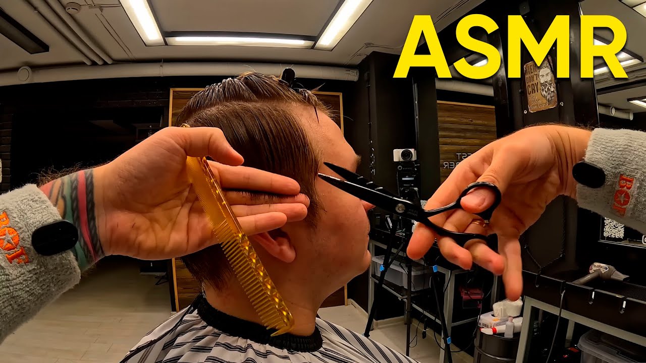 POV: Scissor Sounds So Crisp You’ll Drift Off Instantly! 💈 ASMR BARBER