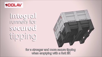 Dolav DFLC Hygienic Folding Large Container holds 750 kg
