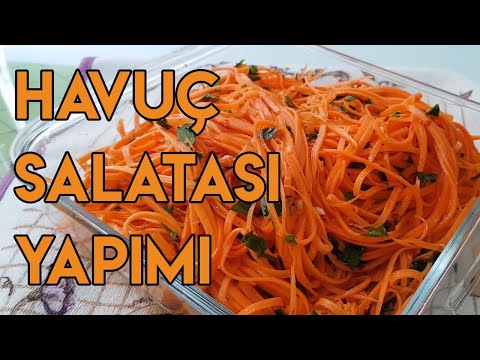 HAVUÇ SALATASI YAPIMI - HIZLI VE PRATİK