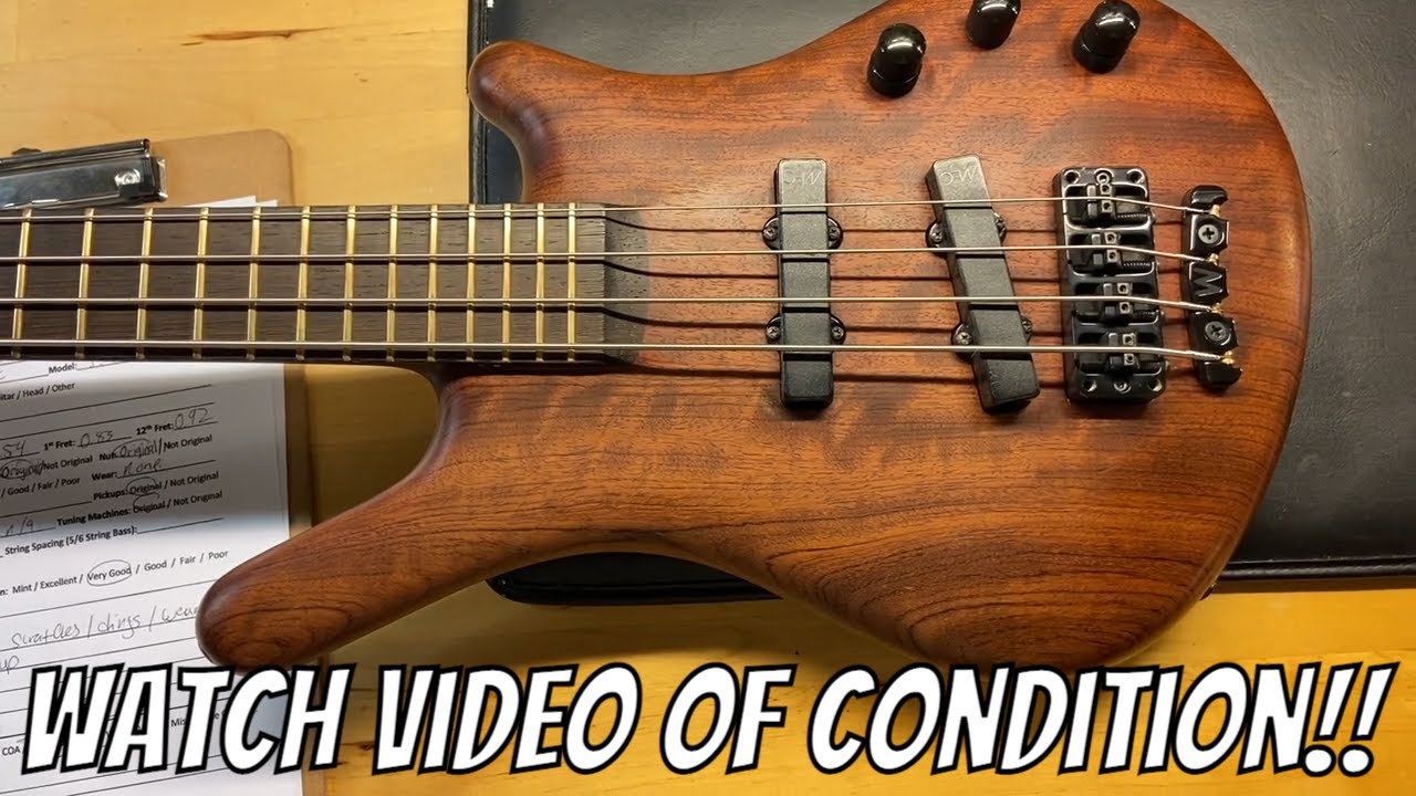 Warwick2004年製 ThumbBass NeckThru 4String 1996 Warwick Thumb Neck Thru NT 4 String Bass - YouTube