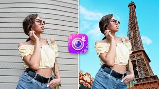 How to Remove & Change Your Photo Background Easily 💜 Easy Selfie Ideas | YouCam Perfect screenshot 4