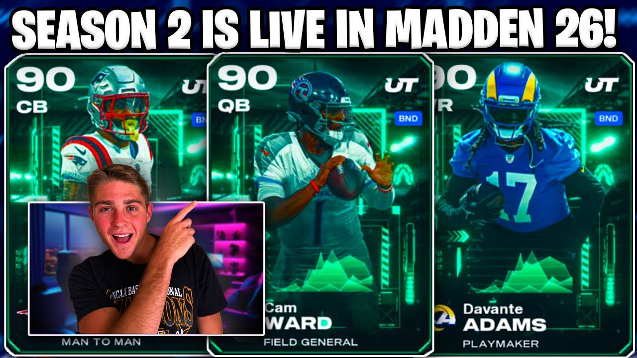 SEASON 2 IS LIVE IN MADDEN 26! NEW PREMIUM FIELD PASS! MORE LEAKED PROMOS, ABILITY CHANGES + MORE!