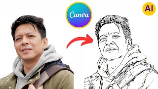 Cara edit foto menjadi sketsa pensil di canva | Pencil sketch effect screenshot 1