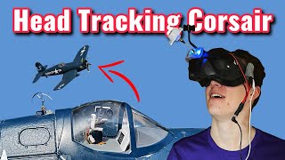 Custom 1.2M EFlite F4U Corsair – Head Tracker, 3D Prints & FPV Maiden Flight!