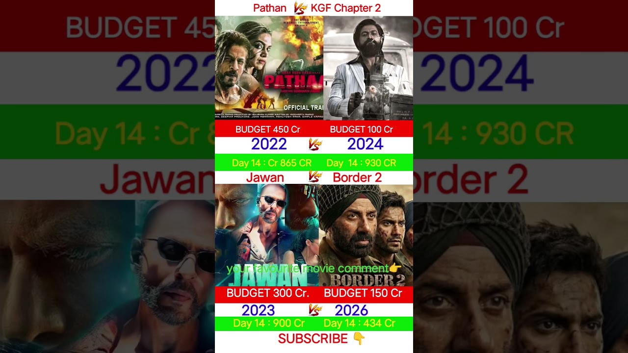 Border 2 Box Office Collection 😱 | SRK | Pathan Jawan | Yash Kgf 2 Movie 14th Collection,