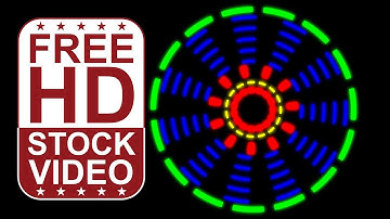 Free Stock Videos - Abstract animated colorful spin effect motion graphics