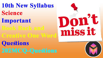10th Science Important Book Back and Creative 202-MCQ Questions/EM/3dsegments!!!
