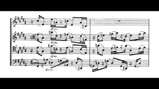Florent Schmitt - Saxophone Quartet, Op. 102 (1948) [Score-Video]