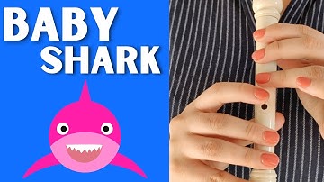 Baby shark song tutorial by recorder