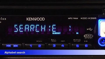 Kenwood KDC-X395 CD Receiver Display and Controls Demo | Crutchfield Video