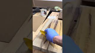 Some Black Limba getting finished for a large custom designed speaker stand