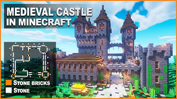 Minecraft: How to build a Medieval Castle | Tutorial