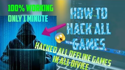 How to hack all games (offline) 100% working #hack #video #viral