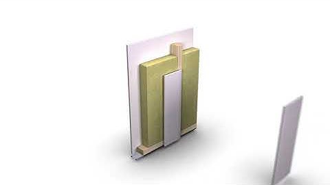 Insulation of a partition wall with wooden frame