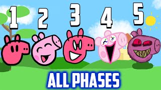 NEW Peppa Pig ALL PHASES (0-5 phases) Friday Night Funkin` Mod by Pumpkin Dude 1,142,912 views 1 year ago 17 minutes
