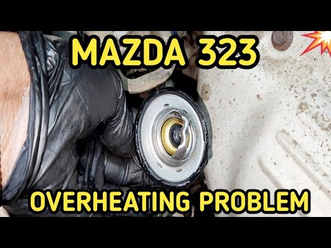 Mazda 323 BJ Protege Thermostat Replacement - YouTube