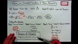 Finding the Domain of Composite Functions (Part 2 of 2)